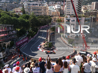 Max Verstappen of Red Bull Racing drives on the track during Practice 2 ahead of the F1 Grand Prix of Monaco at Circuit de Monaco on May 26,...