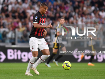 Malick Thiaw (AC Milan) during the Serie A Football match between Juventus FC and AC Milan at Allianz Stadium, on 28 May 2023 in Turin, Ital...