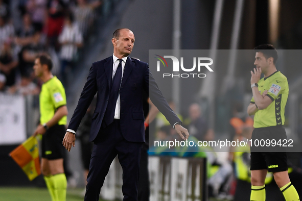 Massimiliano Allegri (Juventus) disappointment during the Serie A Football match between Juventus FC and AC Milan at Allianz Stadium, on 28...