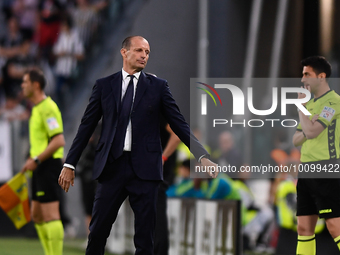 Massimiliano Allegri (Juventus) disappointment during the Serie A Football match between Juventus FC and AC Milan at Allianz Stadium, on 28...