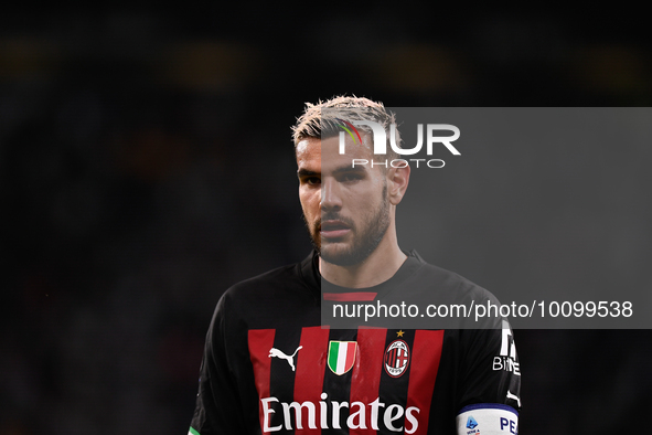 Theo hernandez (AC Milan) during the Serie A Football match between Juventus FC and AC Milan at Allianz Stadium, on 28 May 2023 in Turin, It...