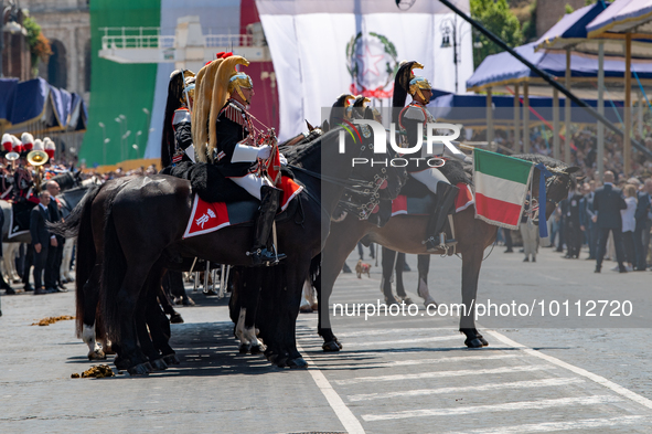 The traditional military parade in Rome's Imperial Forums to celebrate the 77th Italian Republic Day, with top authorities in attendance and...