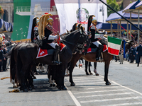 The traditional military parade in Rome's Imperial Forums to celebrate the 77th Italian Republic Day, with top authorities in attendance and...