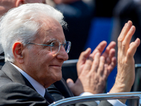 Sergio Mattarella in Rome on June 2, 2023 on the occasion of the parade for the 77th Italian Republic Day   (