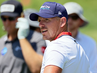 Matt Wallace of England follows his shot from the 16th tee during the first round of the The Memorial Tournament presented by Workday at Mui...