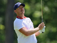 Matt Wallace of England follows his shot from the 15th fairway during the first round of the The Memorial Tournament presented by Workday at...