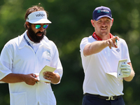 Matt Wallace of England looks down the 15th fairway during the first round of the The Memorial Tournament presented by Workday at Muirfield...