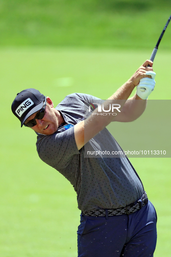 Seamus Power of Waterford, Ireland hits from the 15th fairway during the first round of the The Memorial Tournament presented by Workday at...