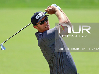 Seamus Power of Waterford, Ireland hits from the 15th fairway during the first round of the The Memorial Tournament presented by Workday at...