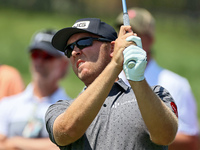 Seamus Power of Waterford, Ireland hits from the 16th tee during the first round of the The Memorial Tournament presented by Workday at Muir...