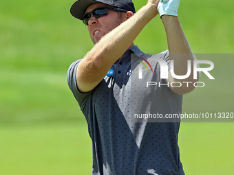 Seamus Power of Waterford, Ireland hits from the 17th fairway during the first round of the The Memorial Tournament presented by Workday at...