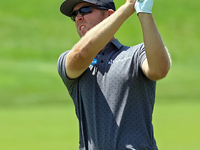 Seamus Power of Waterford, Ireland hits from the 17th fairway during the first round of the The Memorial Tournament presented by Workday at...