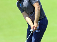 Seamus Power of Waterford, Ireland chips onto the 17th green during the first round of the The Memorial Tournament presented by Workday at M...