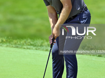 Seamus Power of Waterford, Ireland putts on the 17th green during the first round of the The Memorial Tournament presented by Workday at Mui...