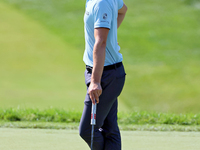 Thomas Detry of Brussels, Belgium waits on the 18th green during the first round of the The Memorial Tournament presented by Workday at Muir...