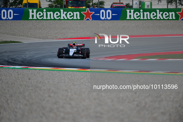 Yuki Tsunoda of Scuderia Alpha Tauri Honda drive his single-seater during free practice of Spanish GP, 7th round of FIA Formula 1 World Cham...