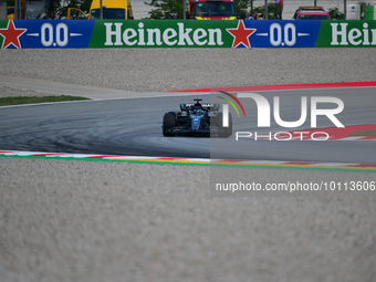 George Russel of Mercedes-AMG Petronas drive his single-seater during free practice of Spanish GP, 7th round of FIA Formula 1 World Champion...