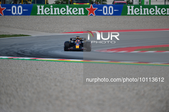 Max Verstappen of Red Bull Racing Honda drive his single-seater during free practice of Spanish GP, 7th round of FIA Formula 1 World Champio...