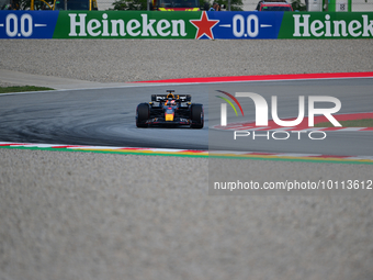 Max Verstappen of Red Bull Racing Honda drive his single-seater during free practice of Spanish GP, 7th round of FIA Formula 1 World Champio...