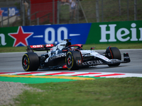 Yuki Tsunoda of Scuderia Alpha Tauri Honda drive his single-seater during free practice of Spanish GP, 7th round of FIA Formula 1 World Cham...