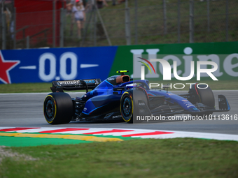 Logan Sergeant of Williams Racing drive his single-seater during free practice of Spanish GP, 7th round of FIA Formula 1 World Championship...