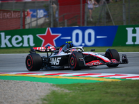 Niko Hulkenberg of Haas F1 Team drive his single-seater during free practice of Spanish GP, 7th round of FIA Formula 1 World Championship in...