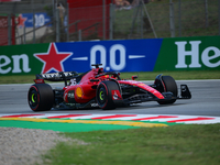 Charles Leclerc of Scuderia Mission Winnow Ferrari drive his single-seater during free practice of Spanish GP, 7th round of FIA Formula 1 Wo...