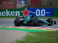 Lance Stroll of Aston Martin Cognizant F1 Team drive his single-seater during free practice of Spanish GP, 7th round of FIA Formula 1 World...