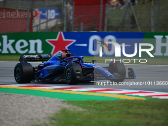 Alexander Albon of Williams F1 Team drive his single-seater during free practice of Spanish GP, 7th round of FIA Formula 1 World Championshi...