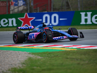 Esteban Ocon of Alpine F1 Team drive his single-seater during free practice of Spanish GP, 7th round of FIA Formula 1 World Championship in...