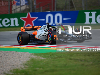 Oscar Piastri of McLaren F1 Team drive his single-seater during free practice of Spanish GP, 7th round of FIA Formula 1 World Championship i...