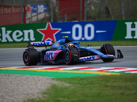 Pierre Gasly of Alpine F1 Team drive his single-seater during free practice of Spanish GP, 7th round of FIA Formula 1 World Championship in...