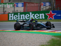 Lewis Hamilton of Mercedes-AMG Petronas F1 Team drive his single-seater during free practice of Spanish GP, 7th round of FIA Formula 1 World...