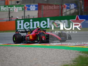 Carlos Sainz of Scuderia Mission Winnow Ferrari drive his single-seater during free practice of Spanish GP, 7th round of FIA Formula 1 World...