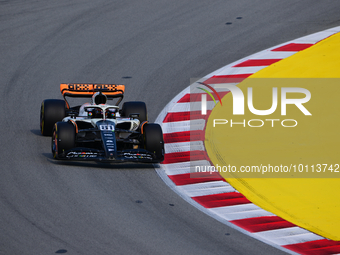 Oscar Piastri of McLaren F1 Team drive his single-seater during free practice of Spanish GP, 7th round of FIA Formula 1 World Championship i...