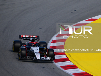 Nick De Vries of Scuderia Alpha Tauri drive his single-seater during free practice of Spanish GP, 7th round of FIA Formula 1 World Champions...