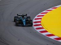 Lance Stroll of Aston Martin Cognizant F1 Team drive his single-seater during free practice of Spanish GP, 7th round of FIA Formula 1 World...