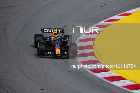 Sergio Perez of Red Bull Racing Honda drive his single-seater during free practice of Spanish GP, 7th round of FIA Formula 1 World Champions...