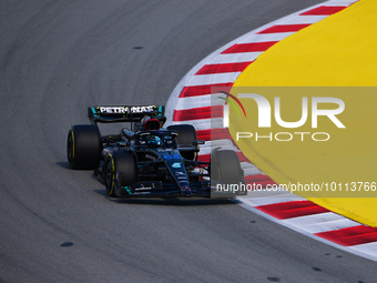 George Russel of Mercedes-AMG Petronas drive his single-seater during free practice of Spanish GP, 7th round of FIA Formula 1 World Champion...