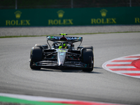 Lewis Hamilton of Mercedes-AMG Petronas F1 Team drive his single-seater during free practice of Spanish GP, 7th round of FIA Formula 1 World...