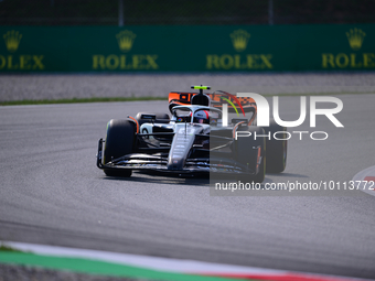 Lando Norris McLaren F1 Team drive his single-seater during free practice of Spanish GP, 7th round of FIA Formula 1 World Championship in Ci...