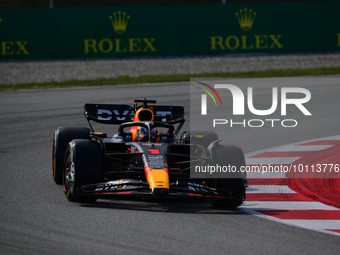 Max Verstappen of Red Bull Racing Honda drive his single-seater during free practice of Spanish GP, 7th round of FIA Formula 1 World Champio...