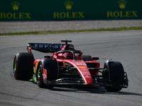 Charles Leclerc of Scuderia Mission Winnow Ferrari drive his single-seater during free practice of Spanish GP, 7th round of FIA Formula 1 Wo...