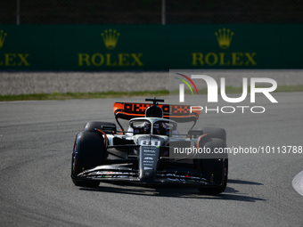 Oscar Piastri of McLaren F1 Team drive his single-seater during free practice of Spanish GP, 7th round of FIA Formula 1 World Championship i...