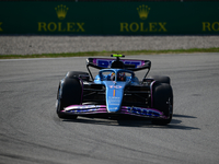 Pierre Gasly of Alpine F1 Team drive his single-seater during free practice of Spanish GP, 7th round of FIA Formula 1 World Championship in...