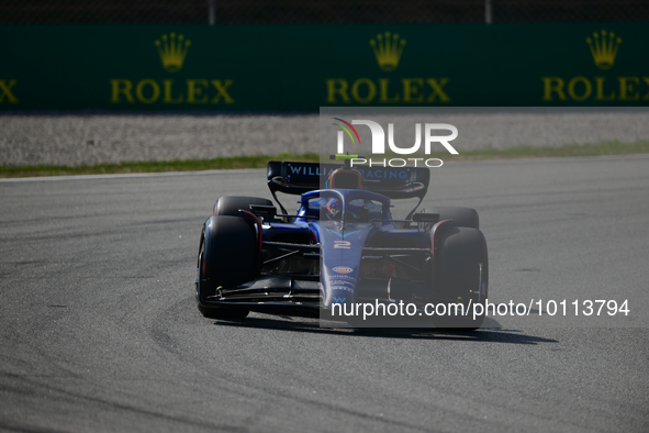 Logan Sergeant of Williams Racing drive his single-seater during free practice of Spanish GP, 7th round of FIA Formula 1 World Championship...