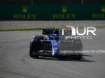 Logan Sergeant of Williams Racing drive his single-seater during free practice of Spanish GP, 7th round of FIA Formula 1 World Championship...