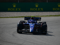 Logan Sergeant of Williams Racing drive his single-seater during free practice of Spanish GP, 7th round of FIA Formula 1 World Championship...