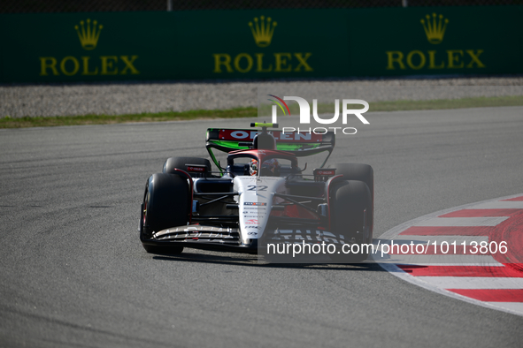 Yuki Tsunoda of Scuderia Alpha Tauri Honda drive his single-seater during free practice of Spanish GP, 7th round of FIA Formula 1 World Cham...