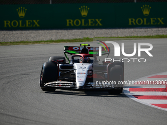 Yuki Tsunoda of Scuderia Alpha Tauri Honda drive his single-seater during free practice of Spanish GP, 7th round of FIA Formula 1 World Cham...